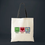 Peace Love Seamstress Tote Bag<br><div class="desc">Een schattig naadloos cadeau voor iemand die kleding naait en aanpast.  cadeau voor vredesliefde.</div>