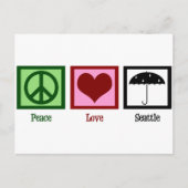 Peace Love Seattle Briefkaart (Voorkant)