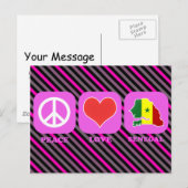 Peace Love Senegal Briefkaart (Voorkant / Achterkant)