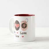 Peace Love Sew Sew Mok (Voorkant links)