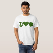 Peace Love Shamrocks T-shirt (Voorkant volledig)
