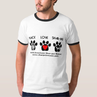 Peace Love Shar-pei T-shirt