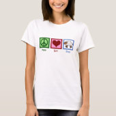 Peace Love Sheep T-shirt (Voorkant)
