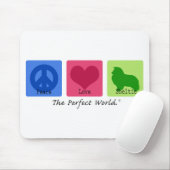 Peace Love Sheltie Muismat (Met muis)