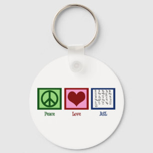 Peace Love Sign Sleutelhanger