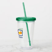 Peace Love Sinaasappels Acryl Drinkbeker (Links)