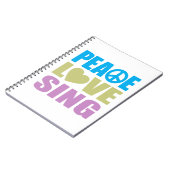 Peace Love Sing Notitieboek (Linkerzijde)