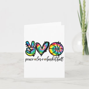 Peace Love Sketll Tie Dye Schattigee Sketll liefhe Kaart