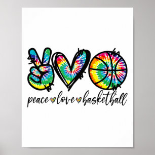 Peace Love Sketll Tie Dye Schattigee Sketll liefhe Poster