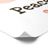 Peace Love Ski Poster (Hoek)