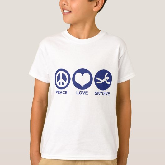 Peace Love Skydive T-shirt (Voorkant)