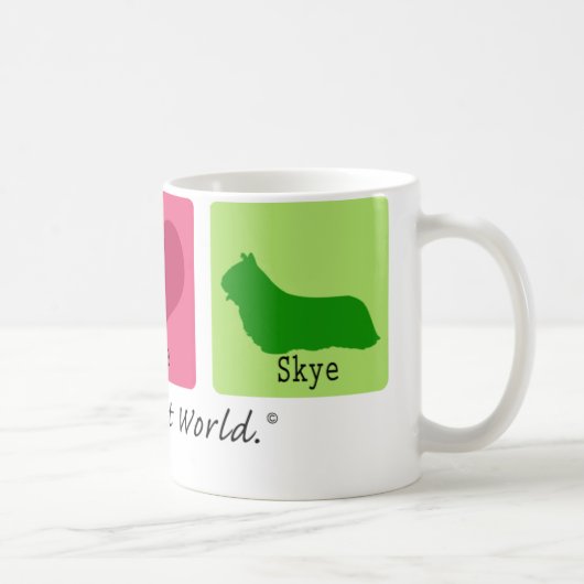 Peace Love Skye Terrier Koffiemok (Rechts)