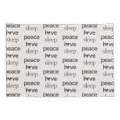 Peace Love Sleep - Modern Cozy Reversible Set of 2 Kussensloop (Achterkant-Rechts)