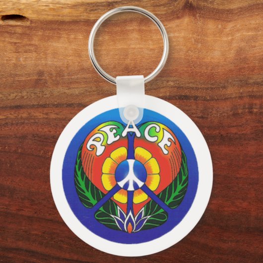 Peace Love Sleutelhanger (Voorkant)