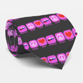 Peace Love Slowakije Stropdas (Opgerold)