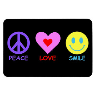 Peace Love Smile Magneet