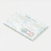 Peace Love Smile personaliseren | Groot Post-it® Notes (Schuin)
