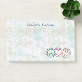 Peace Love Smile personaliseren | Groot Post-it® Notes (Kantoor)