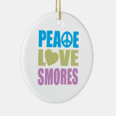 Peace Love Smores Keramisch Ornament (Rechts)