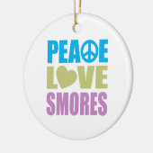 Peace Love Smores Keramisch Ornament (Links)