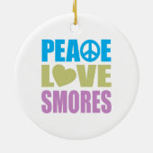 Peace Love Smores Keramisch Ornament (Achterkant)