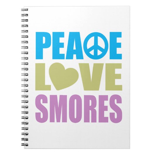 Peace Love Smores Notitieboek (Voorkant)