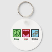 Peace Love Snakes Sleutelhanger (Achterkant)