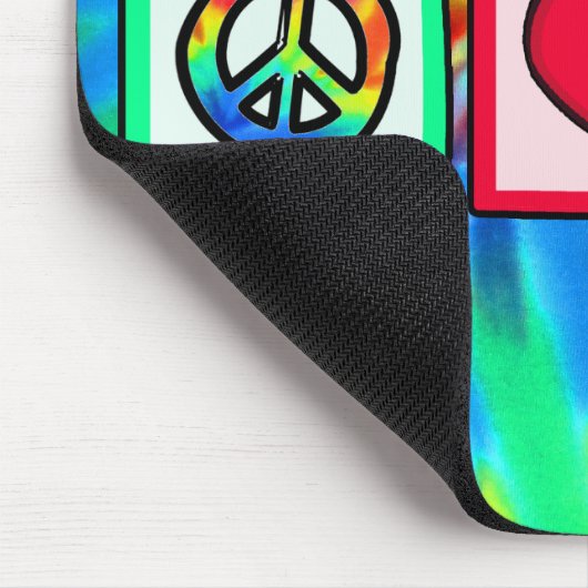 Peace, Love, Snare Drum Muismat (Hoek)