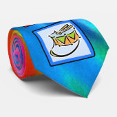 Peace, Love, Snare Drum Stropdas (Opgerold)