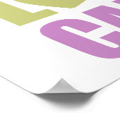 Peace Love Snoep Poster (Hoek)