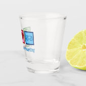 Peace Love Snowboarding Shot Glas (Rechts)