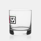 Peace Love Soccer Custom Futbol Player Whisky Glas (Links)