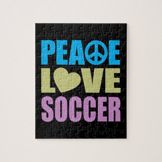 Peace Love Soccer Legpuzzel (Verticaal)