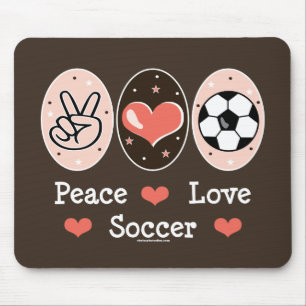Peace Love Soccer Muismat