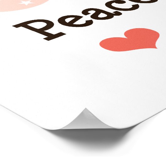 Peace Love Soccer Poster (Hoek)