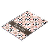 Peace Love Soccer Spiral notebook Journal Notitieboek (Linkerzijde)