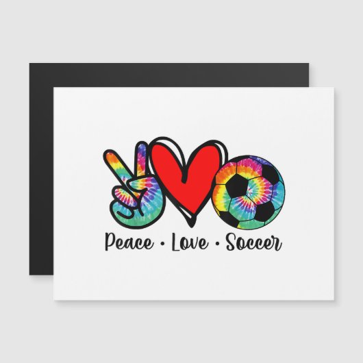 Peace Love Soccer Tie Dye Design Women Teen Girls (Voorkant / Achterkant)