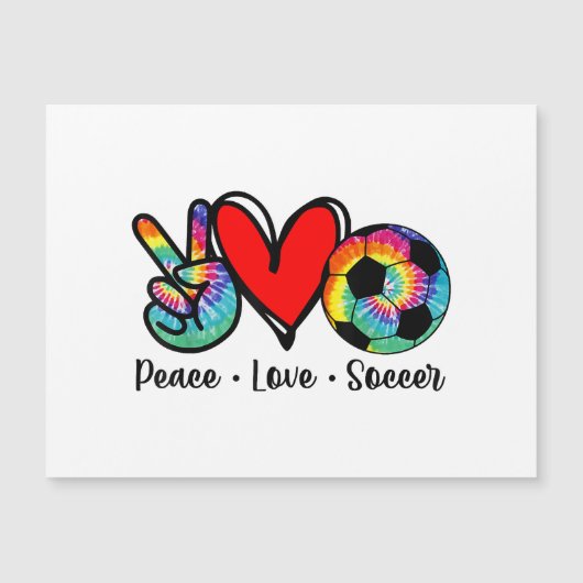 Peace Love Soccer Tie Dye Design Women Teen Girls (Voorkant)