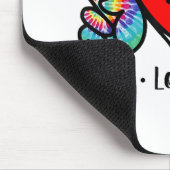 Peace Love Soccer Tie Dye Design Women Teen Girls Muismat (Hoek)