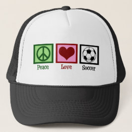 Peace Love Soccer Trucker Pet