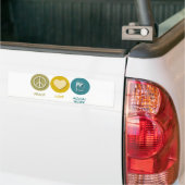 Peace Love Social Work Bumpersticker (Op Truck)
