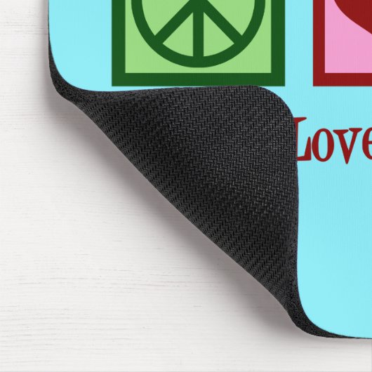 Peace Love Social Work Muismat (Hoek)