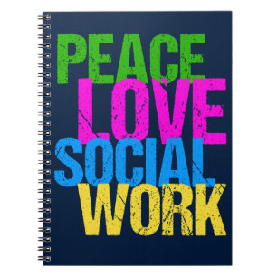 Peace Love Social Work Notitieboek