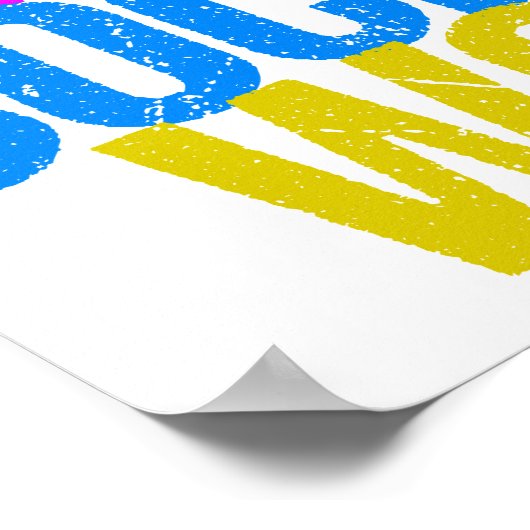 Peace Love Social Work Office Poster (Hoek)