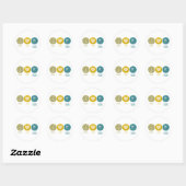 Peace Love Social Work Ronde Sticker (Vel)
