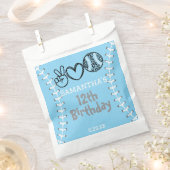 Peace Love Softbal Verjaardag Bedankzakje (Geknipt)