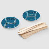 Peace Love Softbal Verjaardag Handwaaier (Niet-gemonteerd)