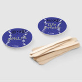 Peace Love Softbal Verjaardag Handwaaier (Niet-gemonteerd)