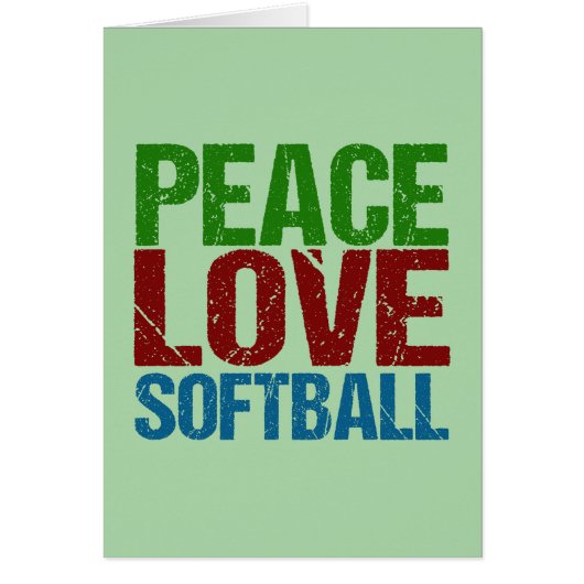 Peace Love Softball (Voorkant)