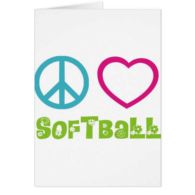 Peace Love Softball (Voorkant)